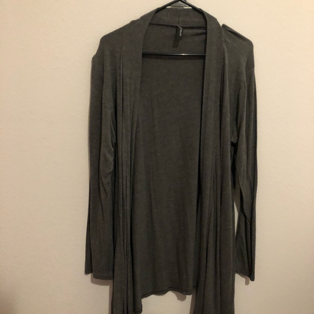 Grey cardigan